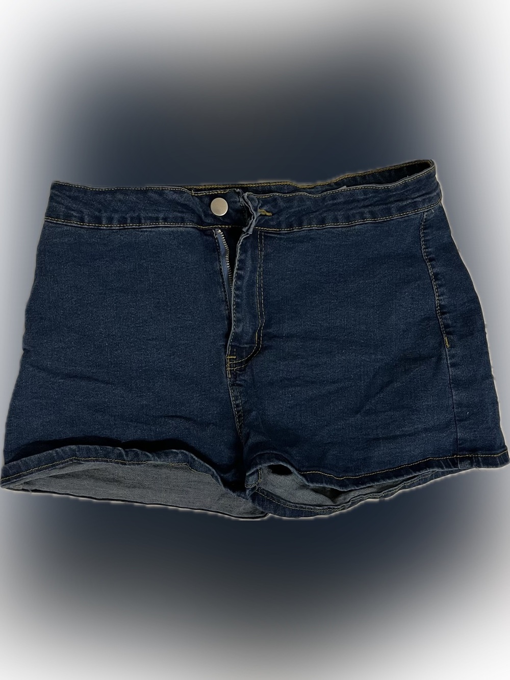 Denim High-Waist Shorts